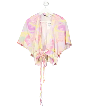 IRO Purple Pastel Wrap Top UK 6