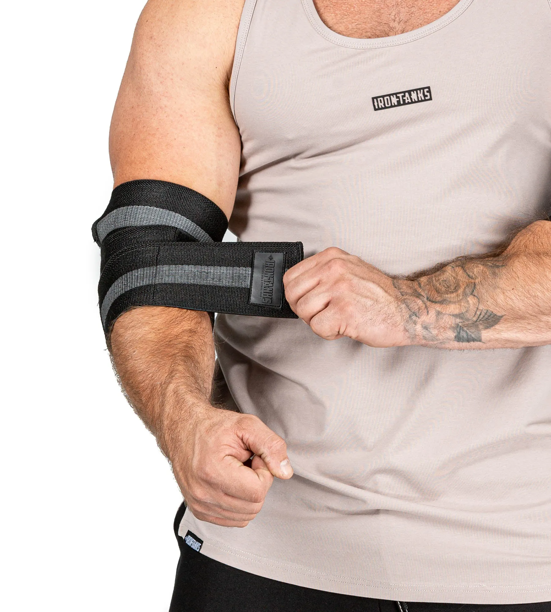 Ironclad Elbow Wraps Griptech - Immortal Black