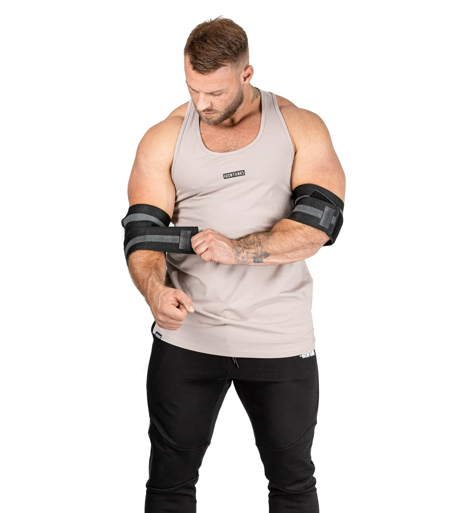 Ironclad Elbow Wraps Griptech - Immortal Black