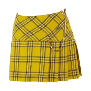 Jean Paul Gaultier Yellow Plaid 'Clueless' Skirt