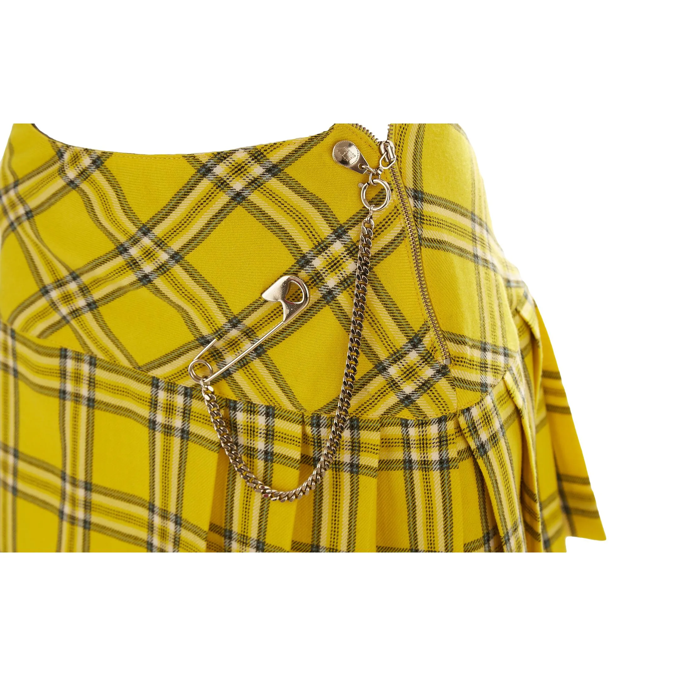 Jean Paul Gaultier Yellow Plaid 'Clueless' Skirt