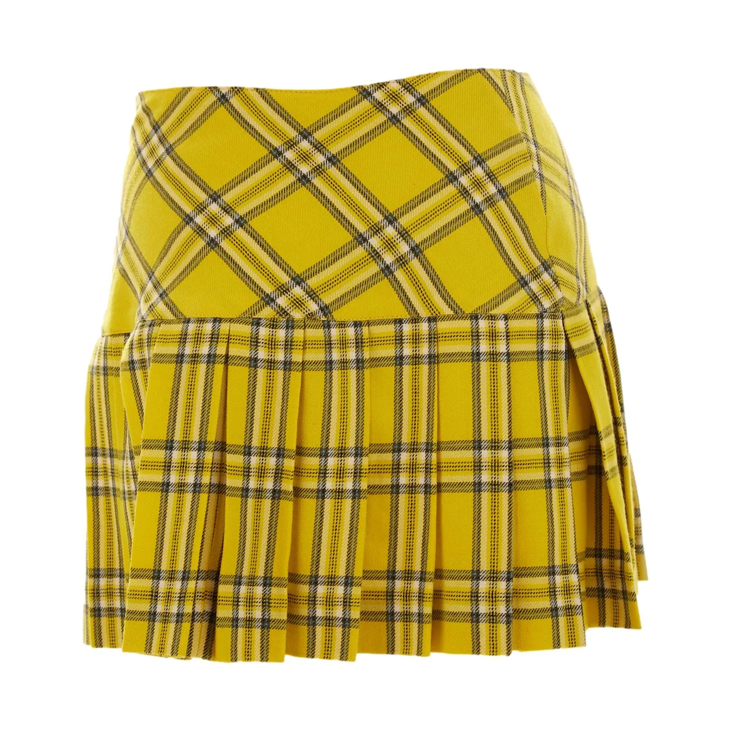 Jean Paul Gaultier Yellow Plaid 'Clueless' Skirt