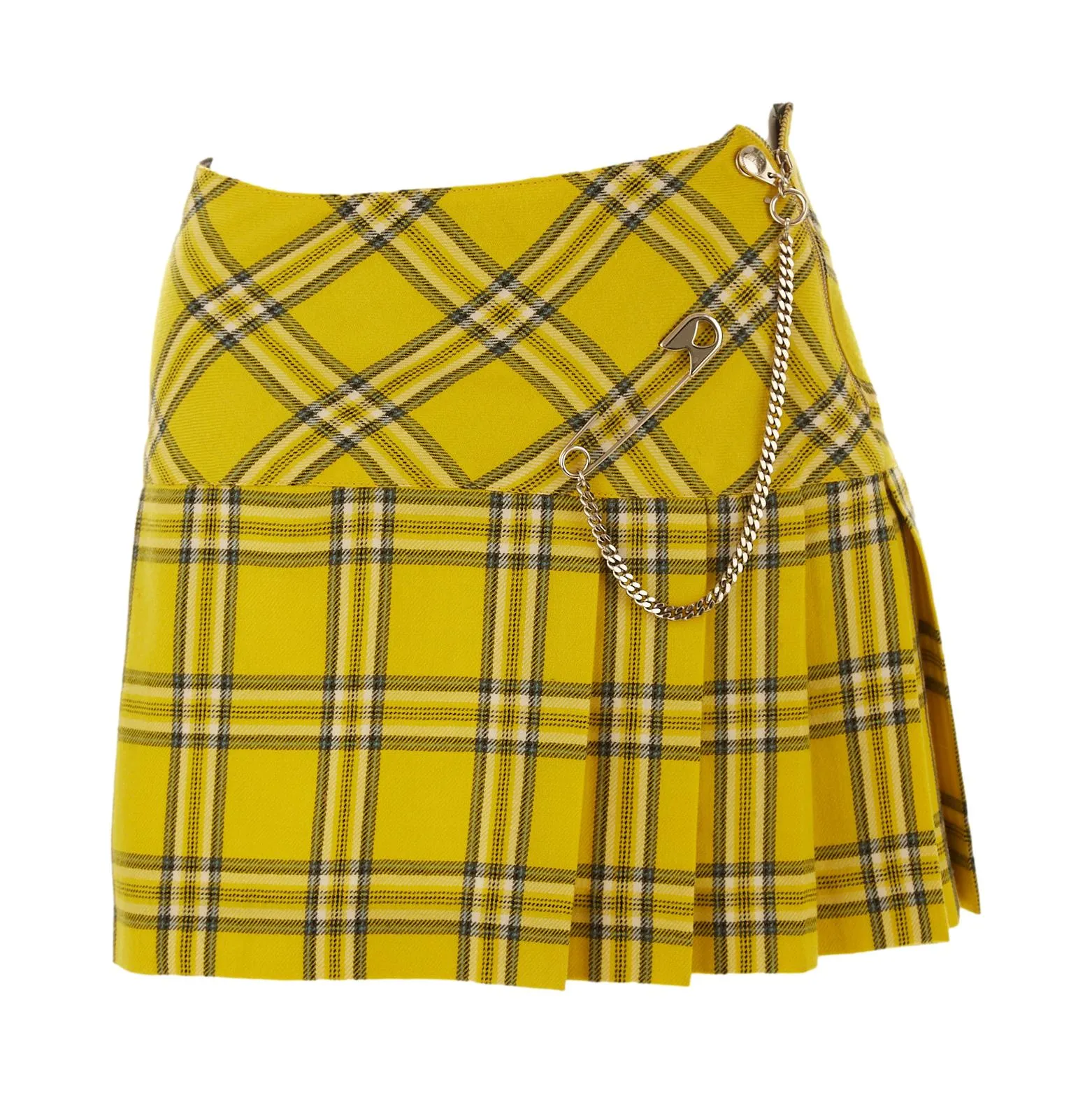 Jean Paul Gaultier Yellow Plaid 'Clueless' Skirt