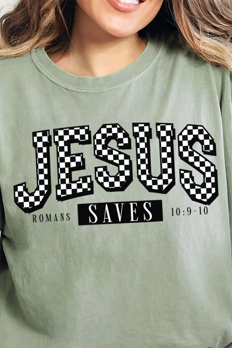 Jesus Saves Comfort Colors Adult Ring-Spun Cotton Tee
