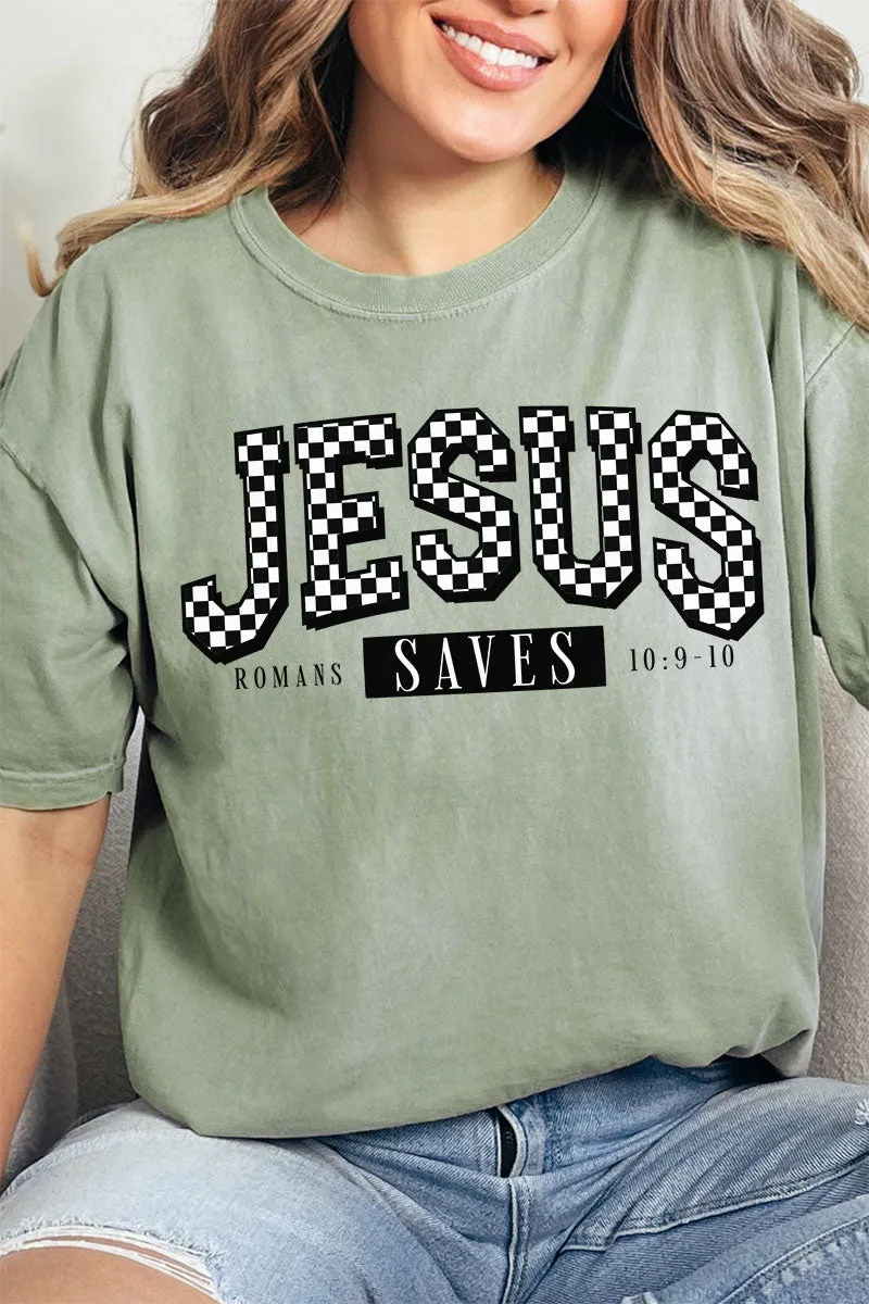 Jesus Saves Comfort Colors Adult Ring-Spun Cotton Tee