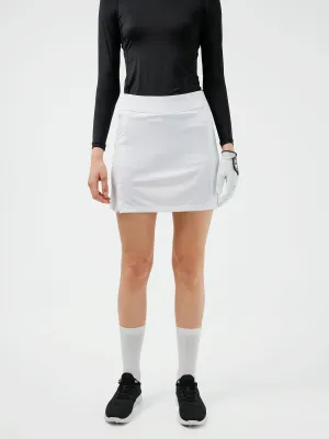 J.Lindeberg Womens Amelie Mid Golf Skirt - WHITE
