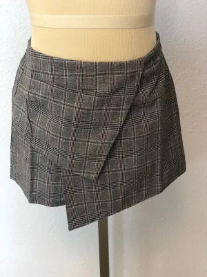 K PLAID SKORT