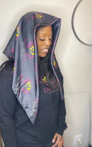Kafune Amor Hair Logo Silk Scarf