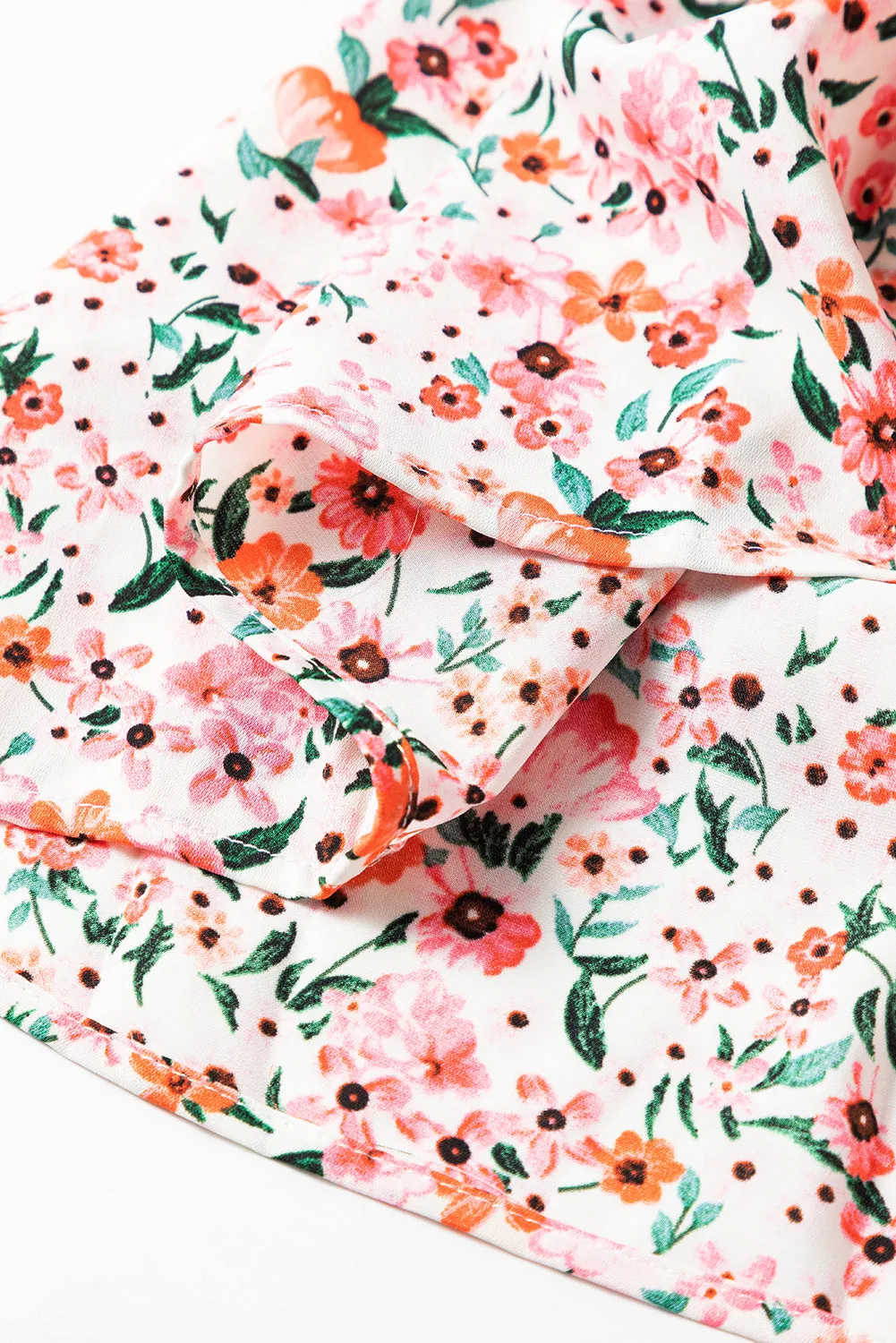 KaleaBoutique Boho Floral Smocked Ruffled Maxi Dress