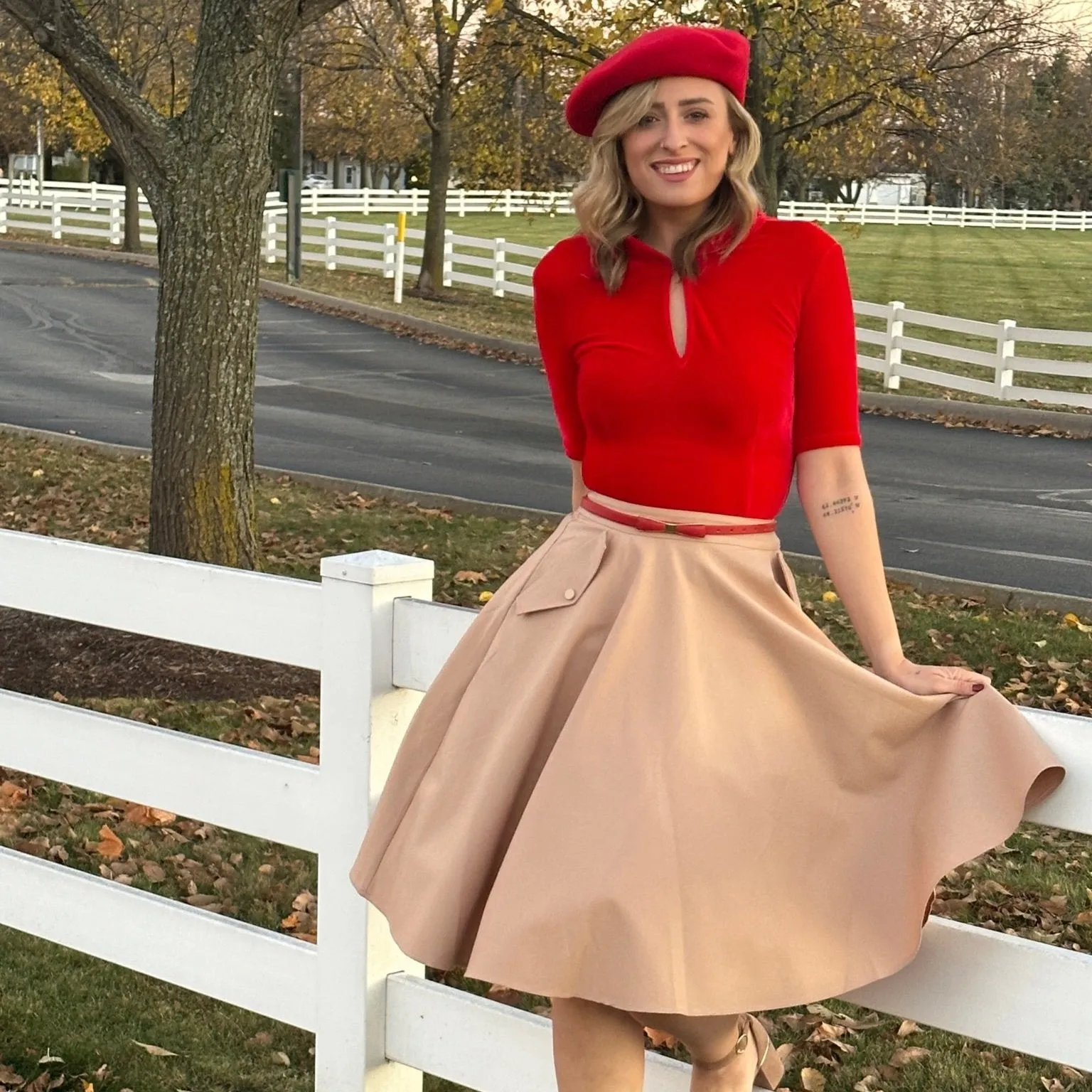 Keynote Vintage-Inspired Blouse with Peter Pan Collar