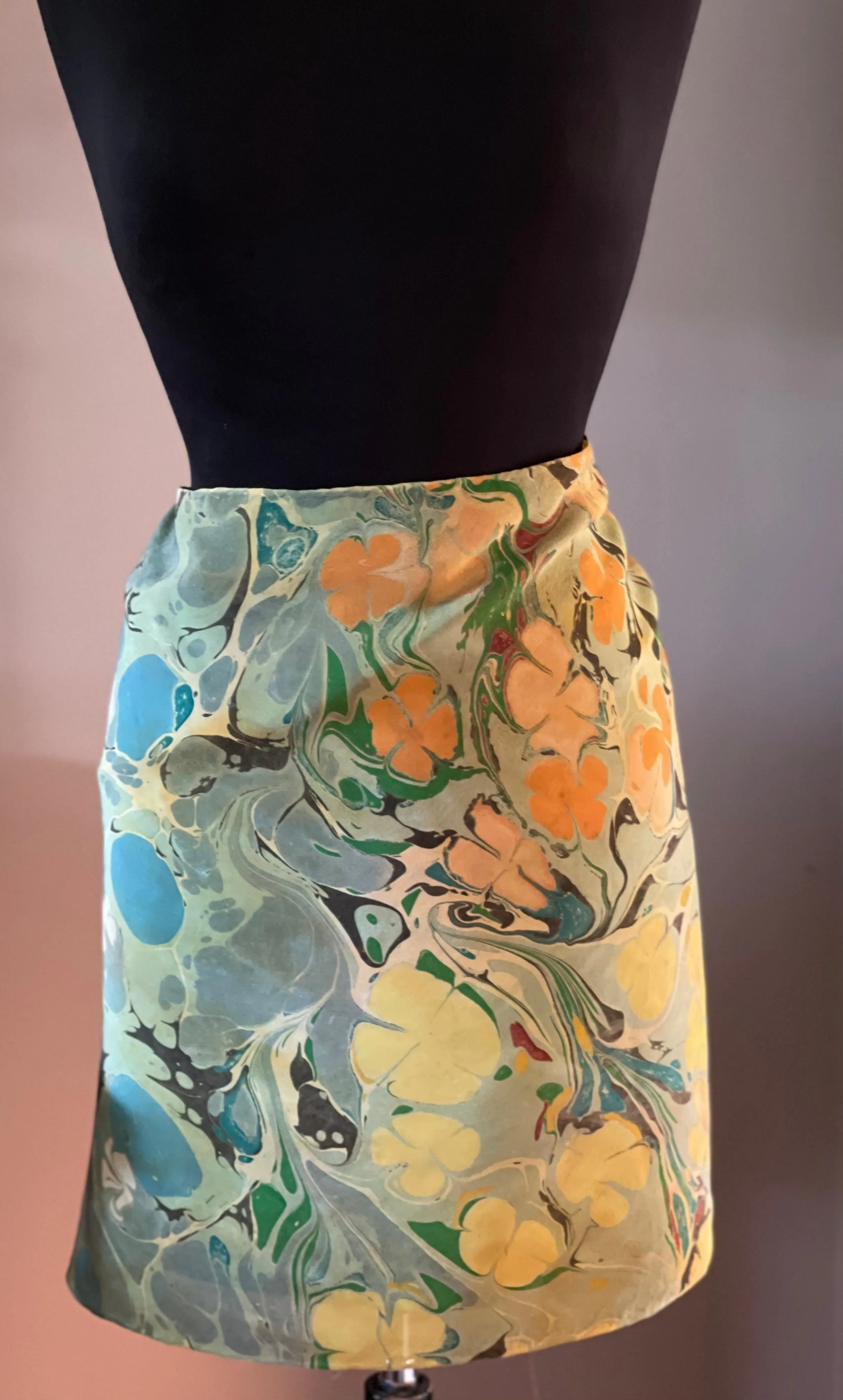 Klimt Flower Shawl Crepe de chine 72x22” bold fun. This beautiful silk makes.  a unique dresser cover and scarf