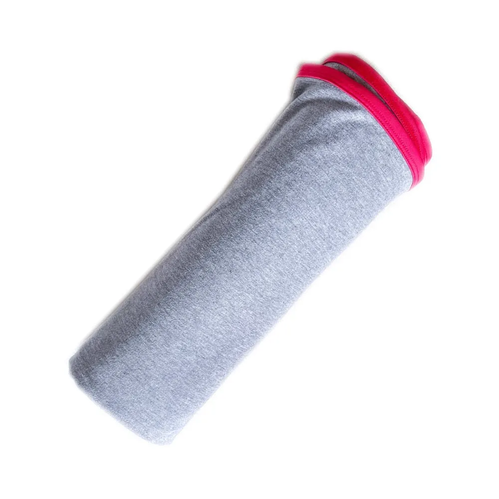 Koala Hugs Newborn Swaddle Blanket Wrap - Cool Grey/Coral