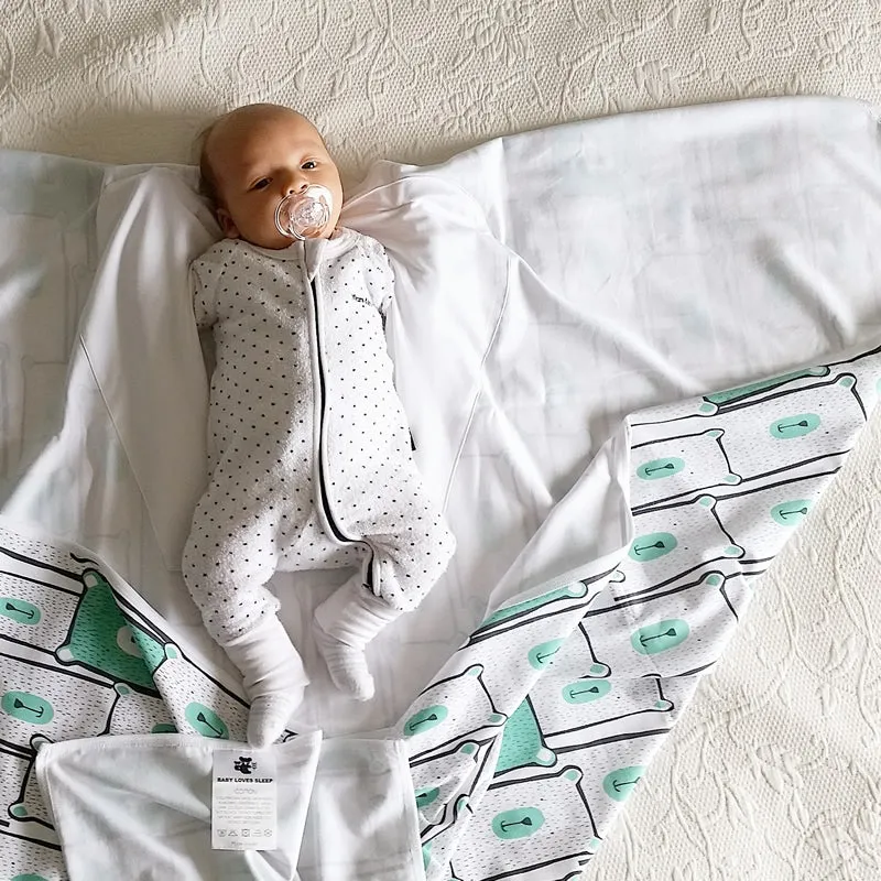 Koala Hugs Newborn Swaddle Wrap - Minty Bears
