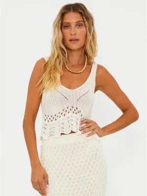Leigh Top in Ivory