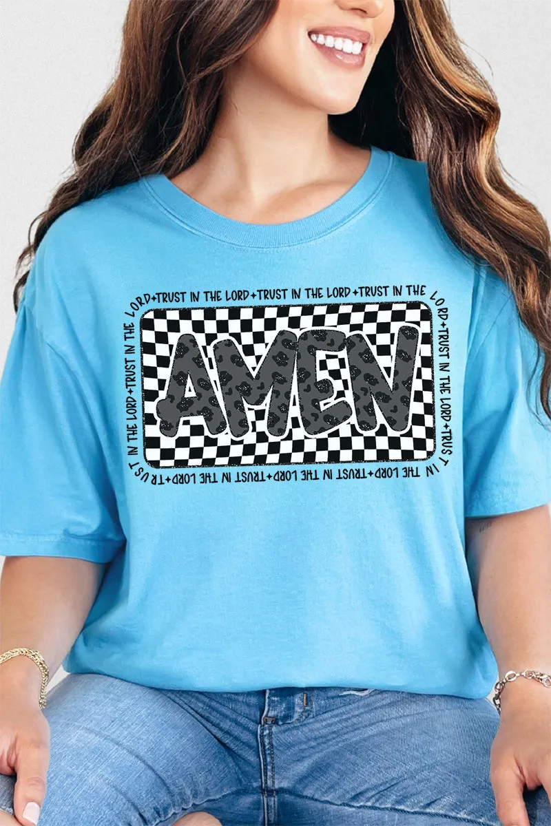 Leopard Luxe Amen Comfort Colors Adult Ring-Spun Cotton Tee