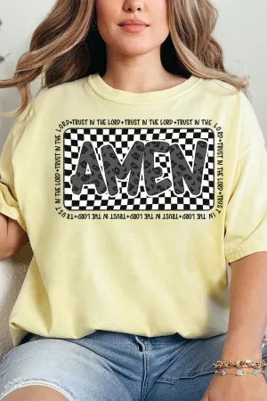 Leopard Luxe Amen Comfort Colors Adult Ring-Spun Cotton Tee