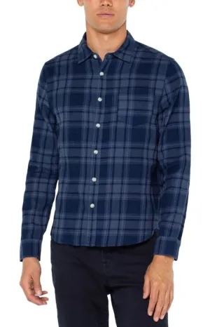 Liverpool Vintage Washed Plaid Shirt