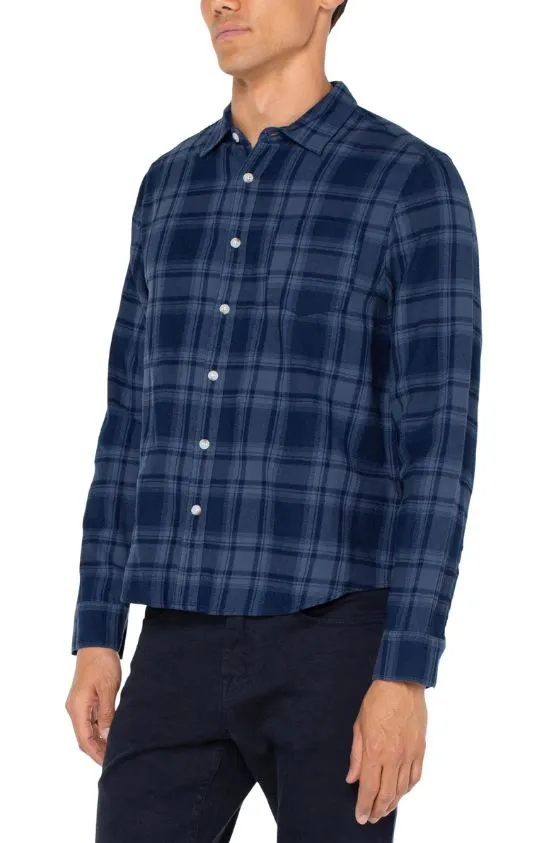 Liverpool Vintage Washed Plaid Shirt