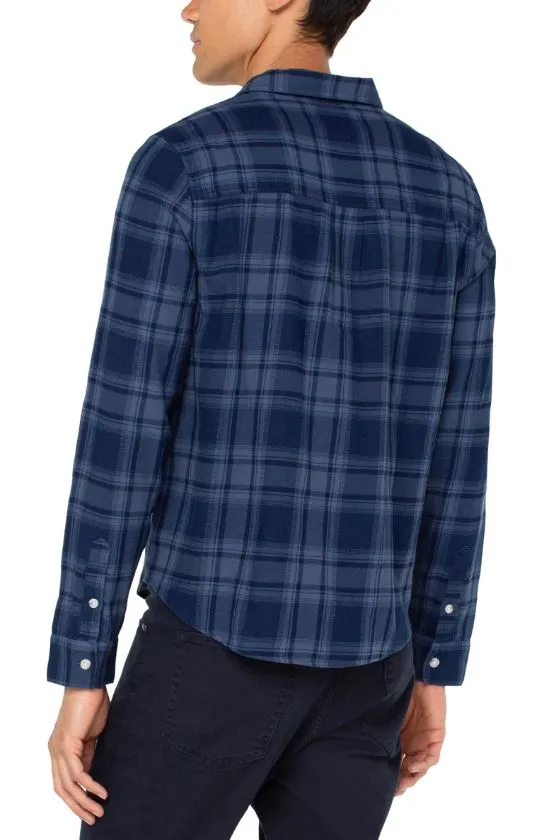 Liverpool Vintage Washed Plaid Shirt