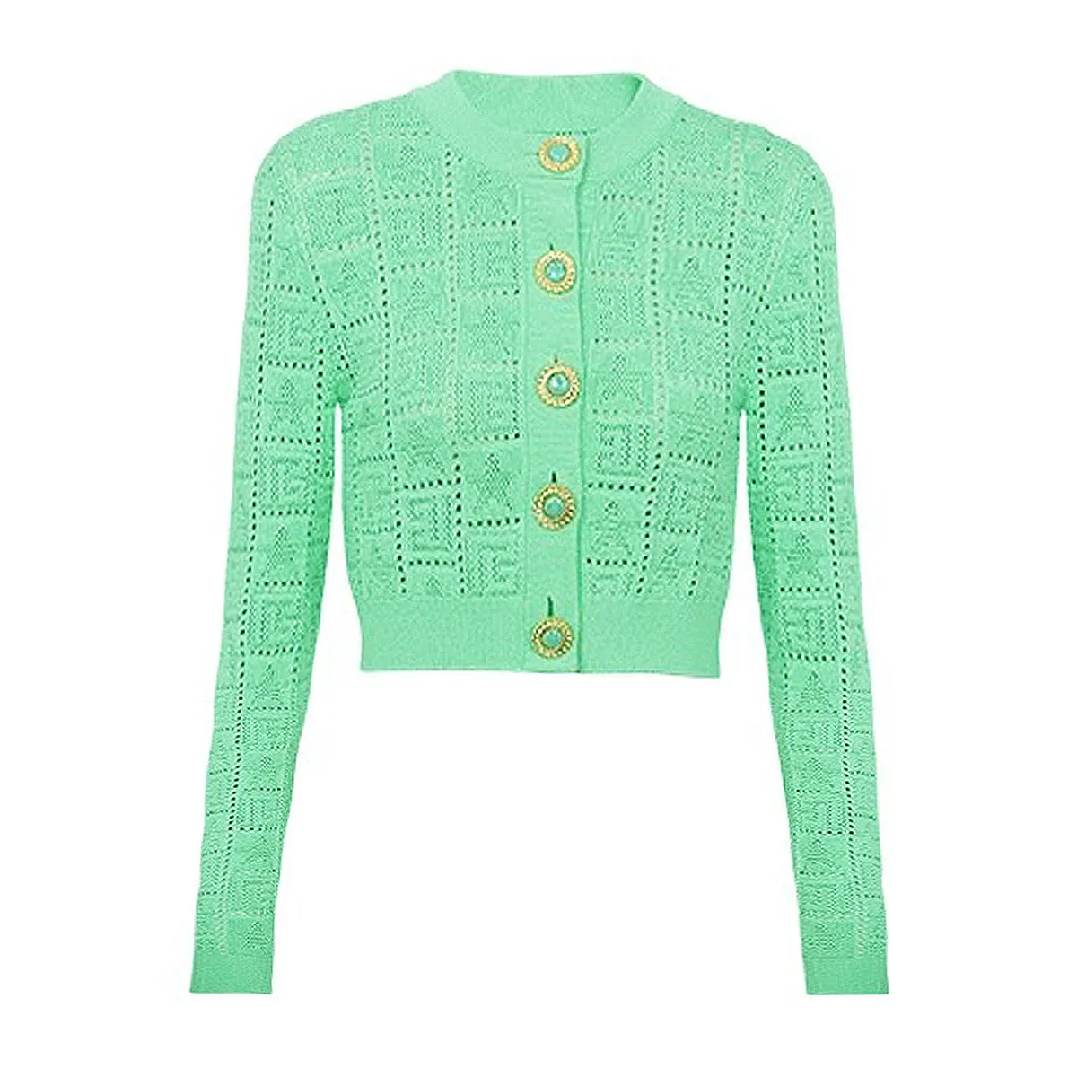 Long Sleeved sweater Spring Autumn Quality Gem Buckle Sweater woolen