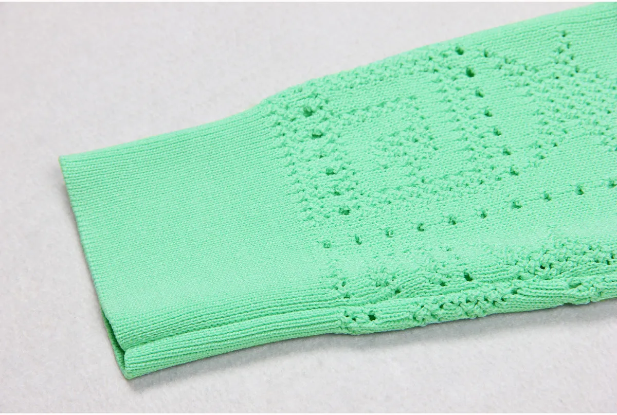 Long Sleeved sweater Spring Autumn Quality Gem Buckle Sweater woolen