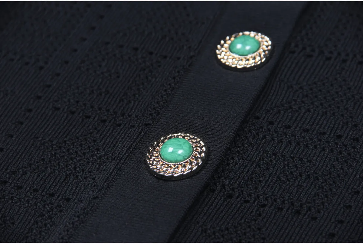 Long Sleeved sweater Spring Autumn Quality Gem Buckle Sweater woolen