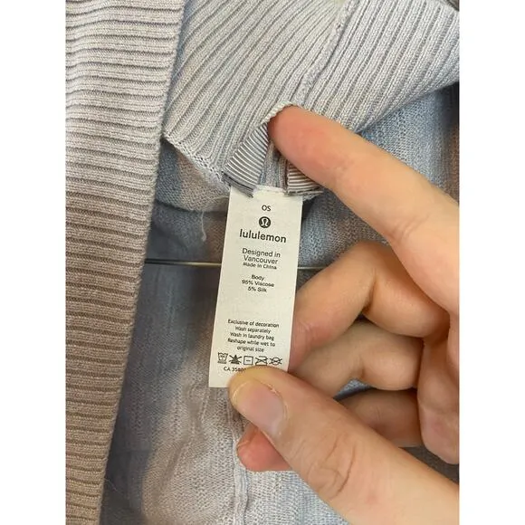 Lululemon Stillness Wrap W9BG5S Silver Fox