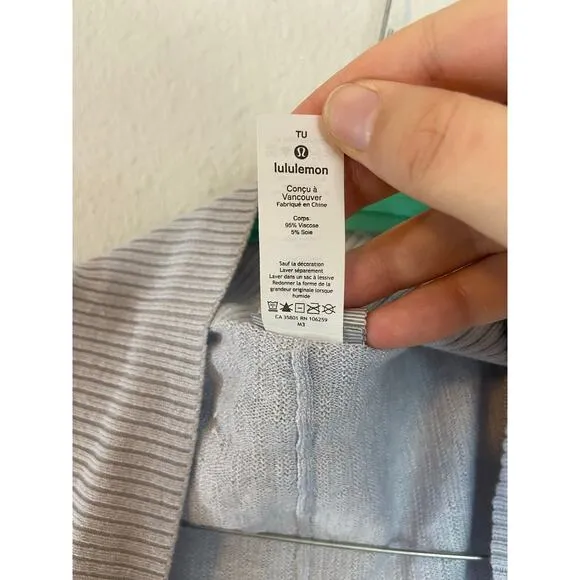 Lululemon Stillness Wrap W9BG5S Silver Fox
