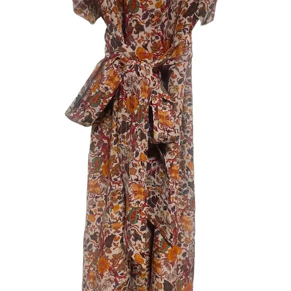 Madewell x Karen Walker Silk Floral Rosalie Ruffled Dress Size 00