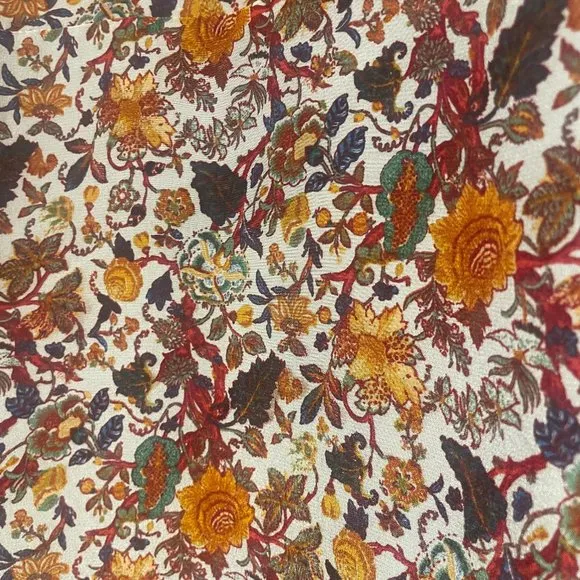 Madewell x Karen Walker Silk Floral Rosalie Ruffled Dress Size 00