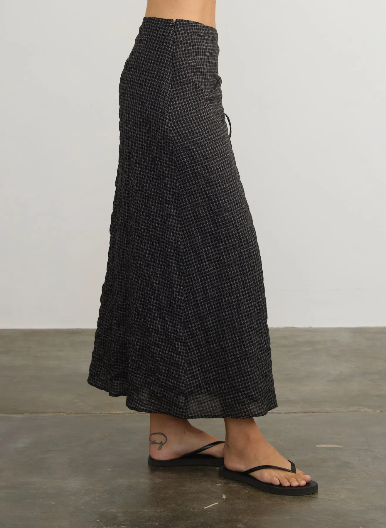 MARGARET O'LEARY-Clementine Skirt Black