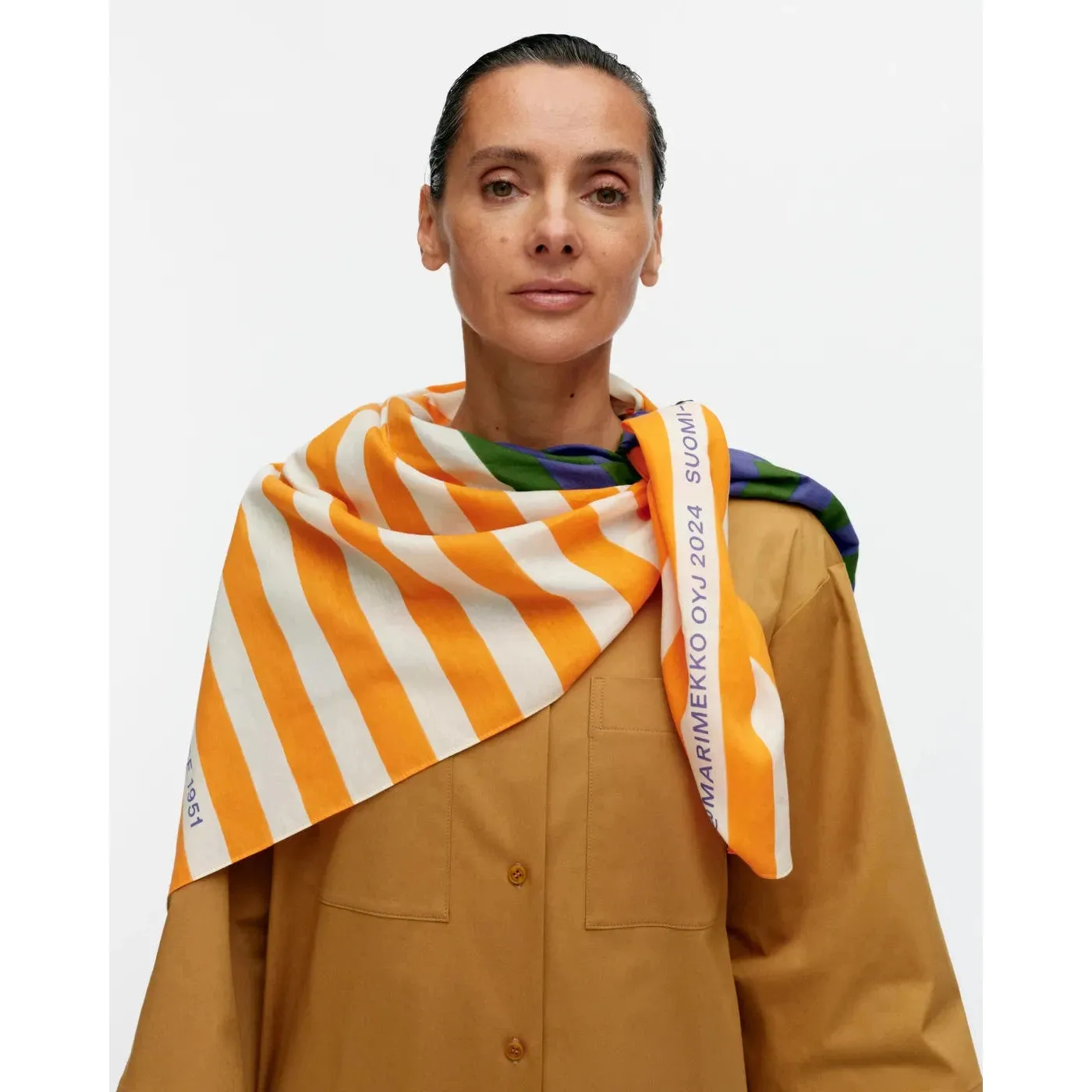 Marimekko Jåhha Merirosvo Cotton & Silk Scarf