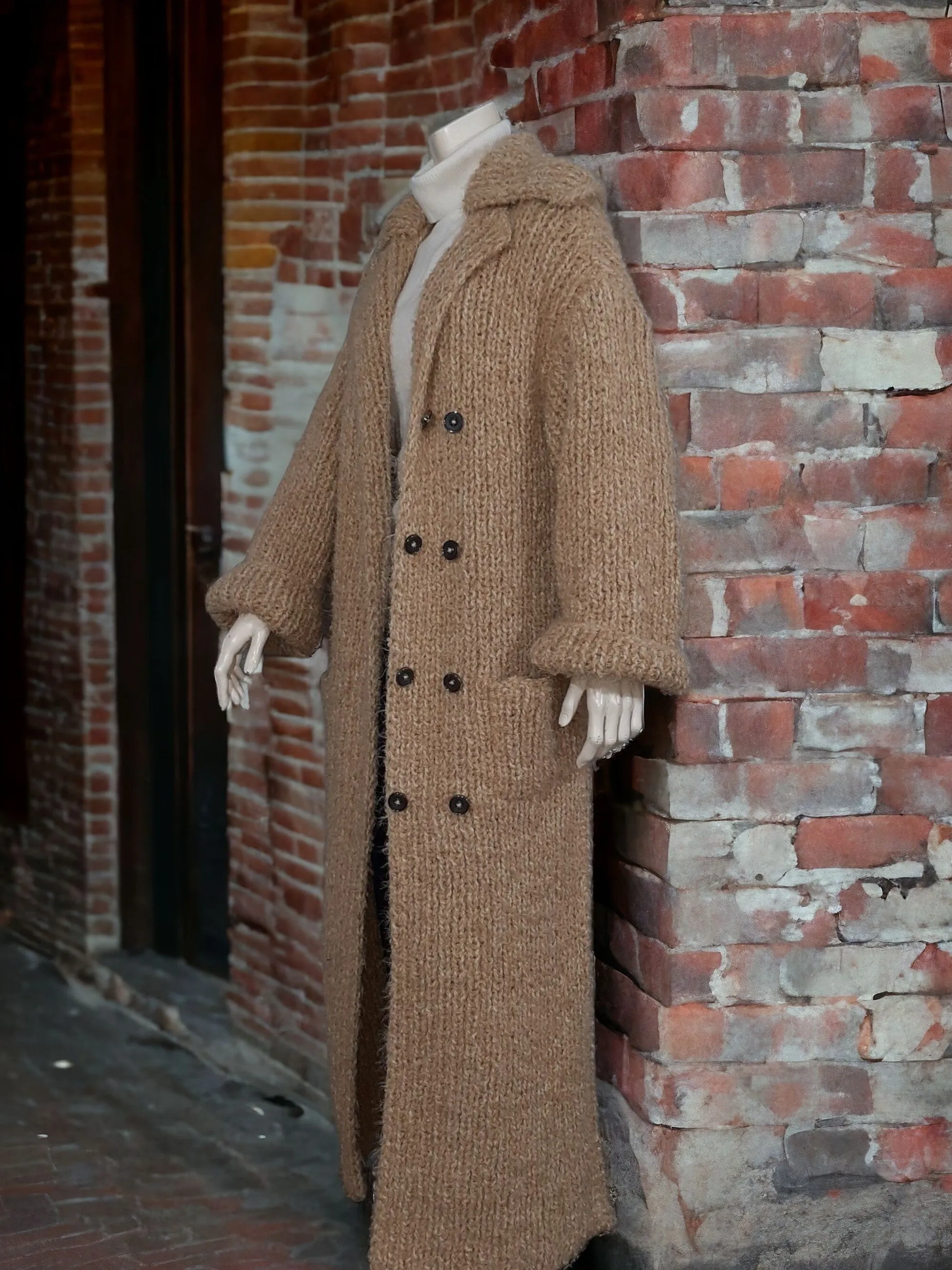 Maximalist woolen jacket
