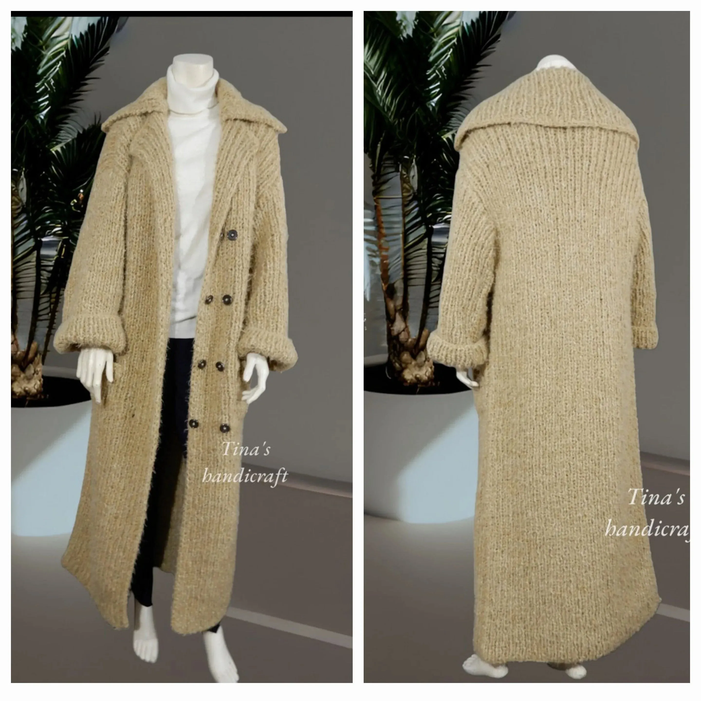 Maximalist woolen jacket