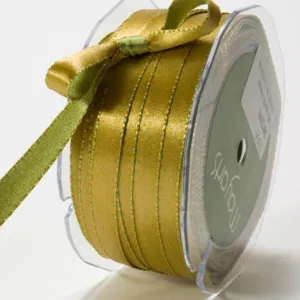 May Arts Satin Reversible Stitched Edged 3/8" Ribbon