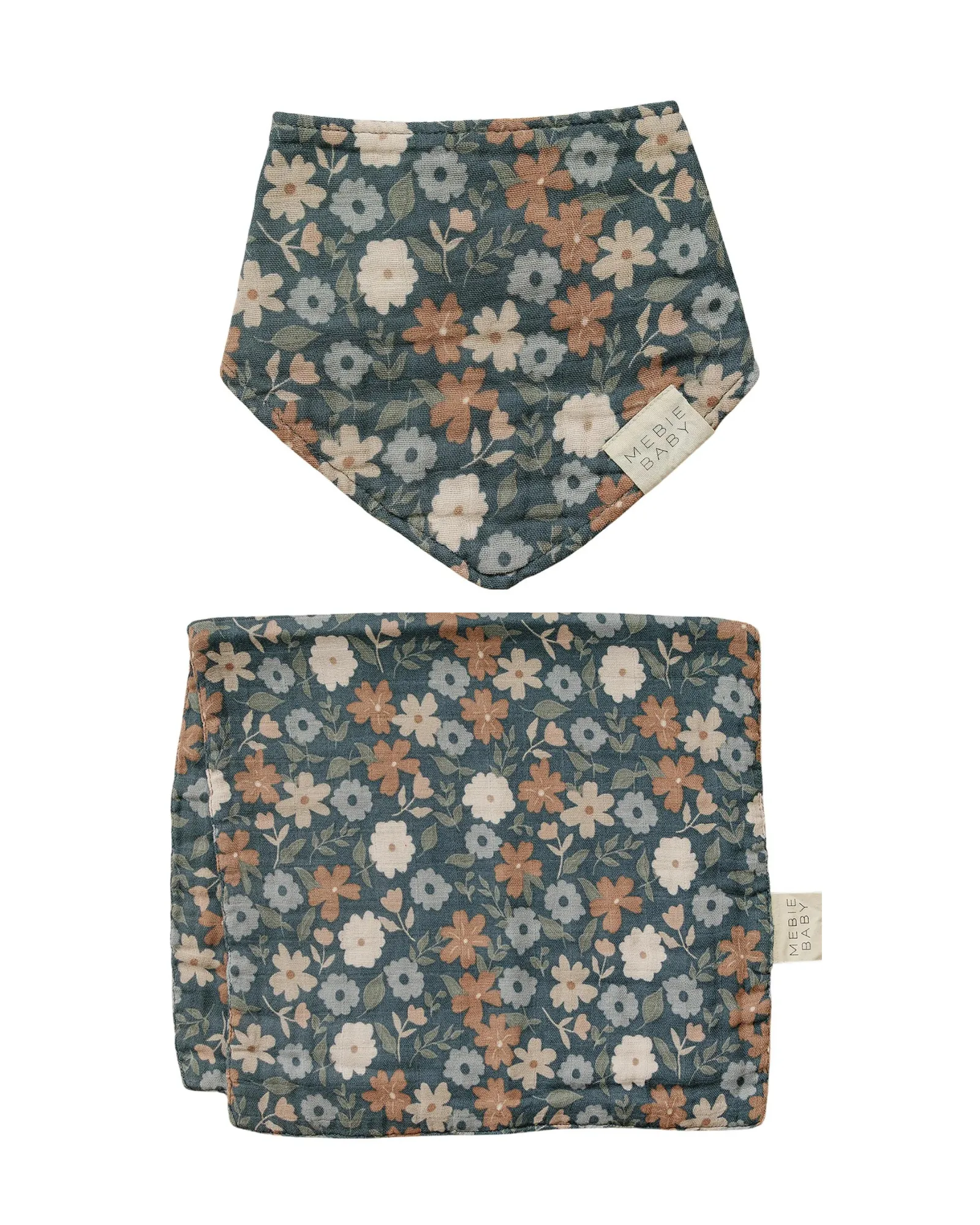 Mebie Baby Burp Cloth   Bib Set