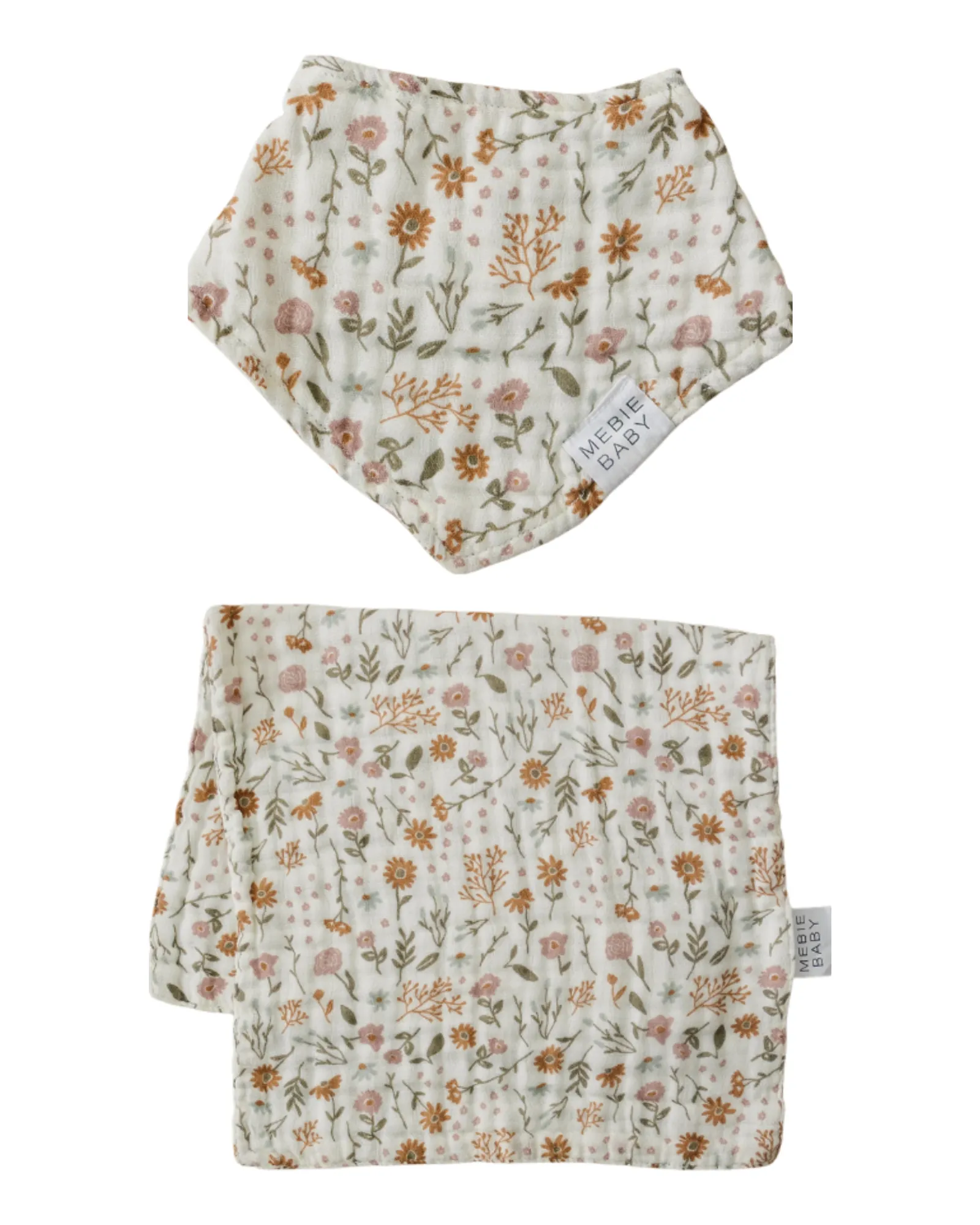 Mebie Baby Burp Cloth   Bib Set