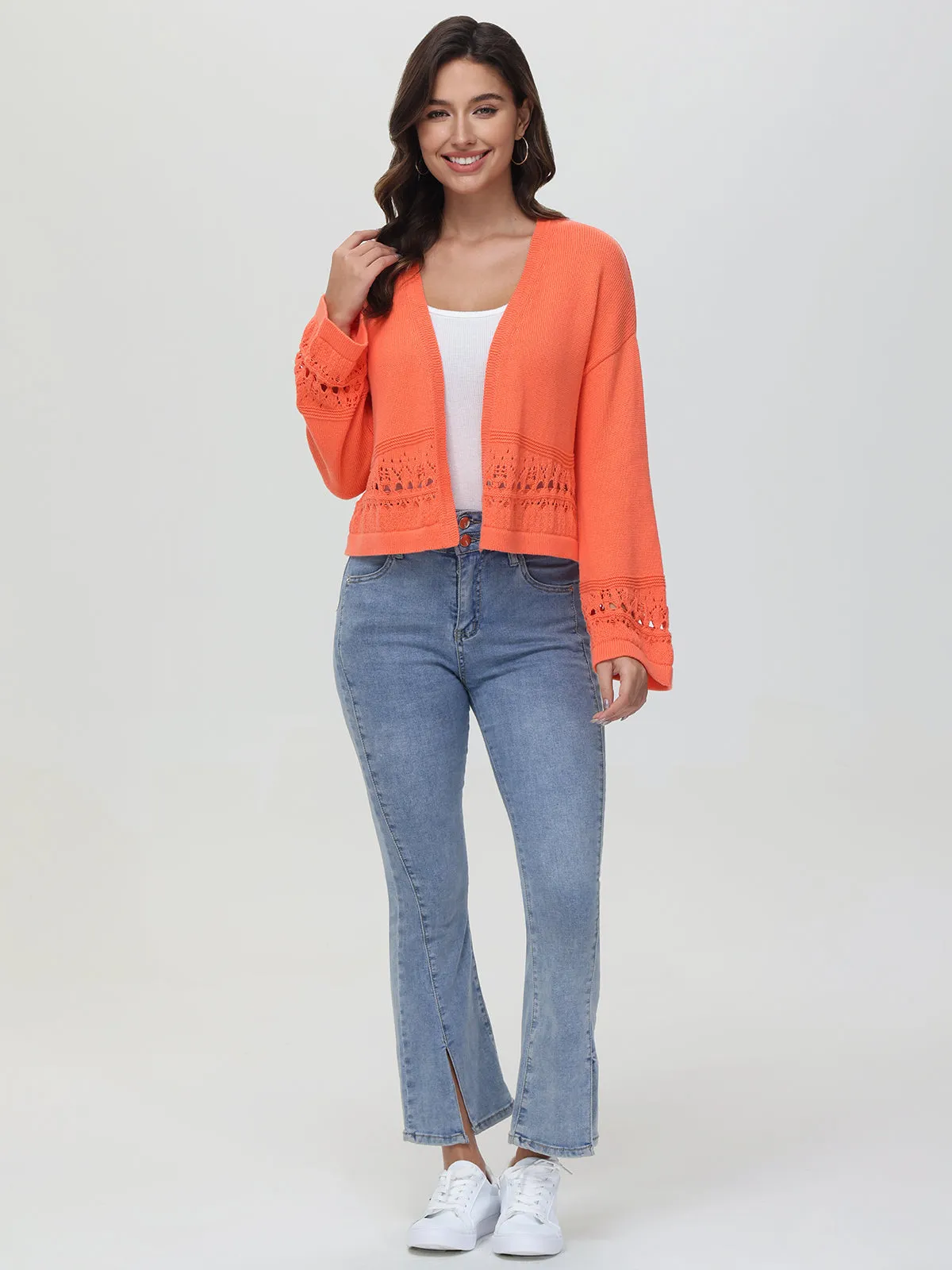 Meghan: Crochet Kimono Cardigan