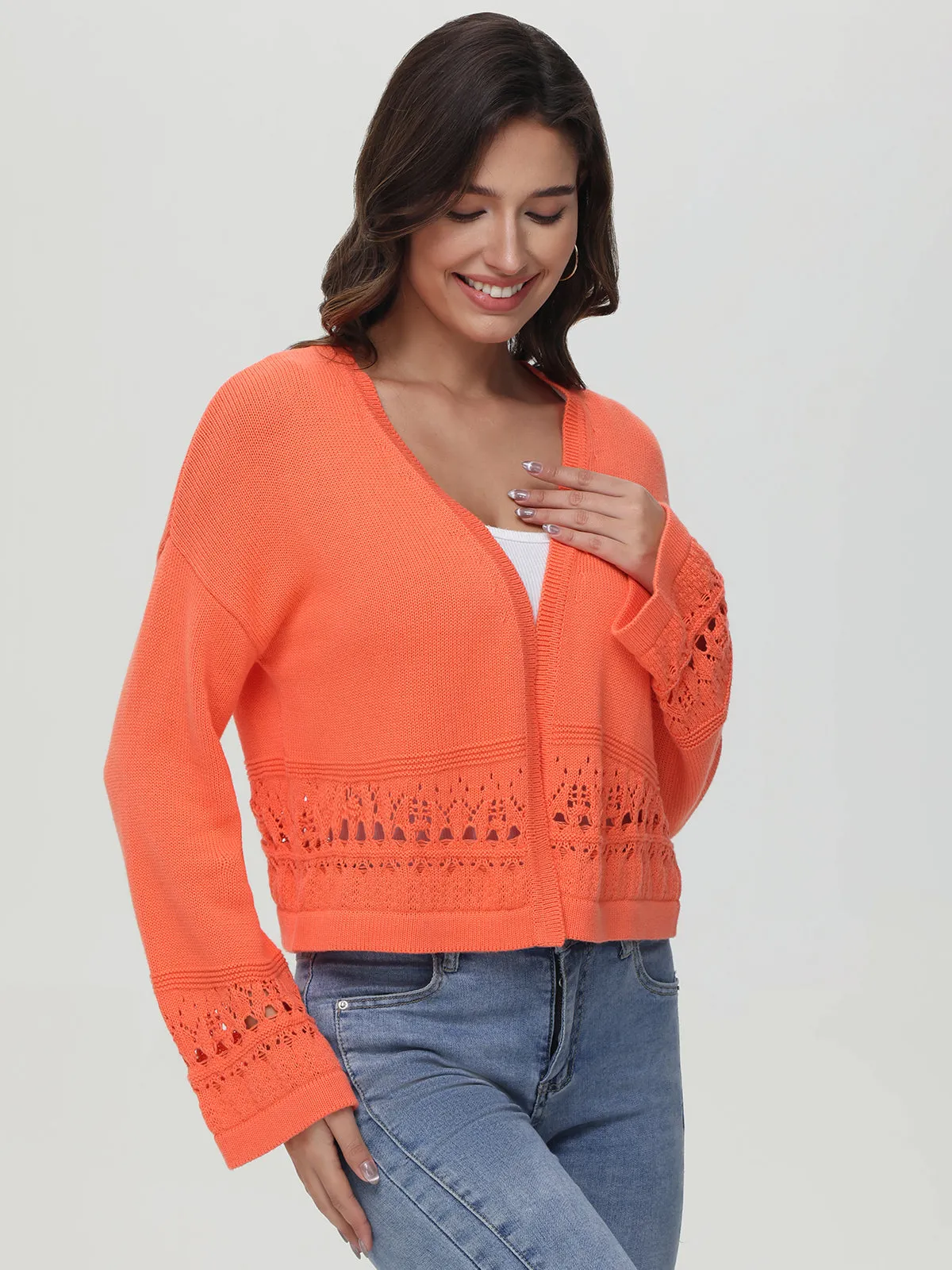 Meghan: Crochet Kimono Cardigan