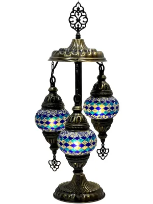 Melia Boho Handcrafted 3 Tiered Mosaic Table Lamp