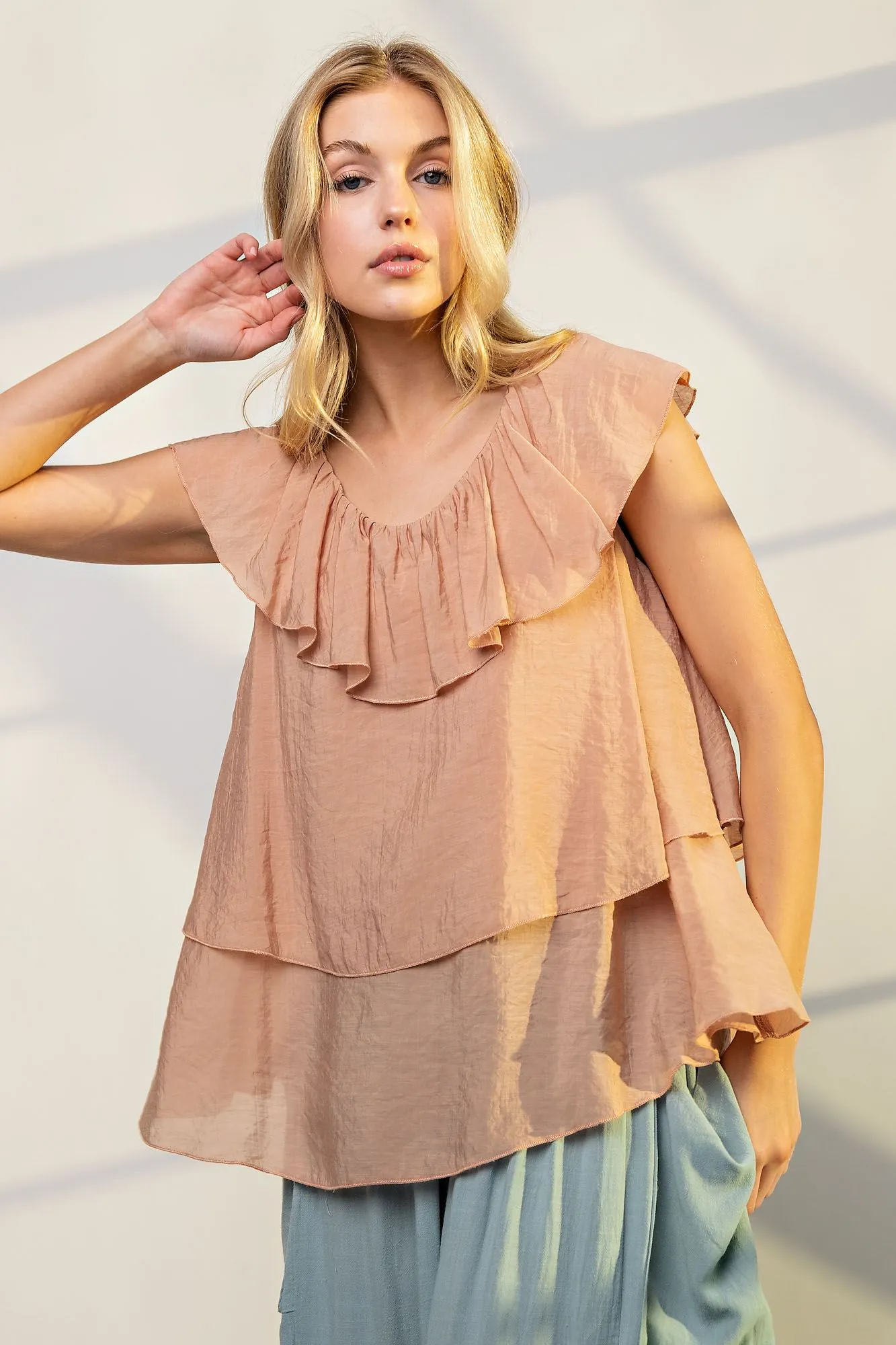 Milena Ruffle Top