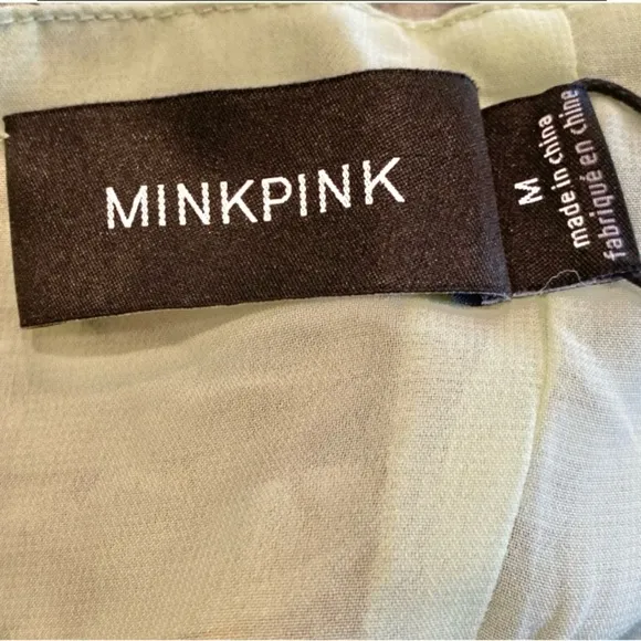 MINKPINK Olla Mini Dress in Multi Floral Green Revolve Size Medium NWT