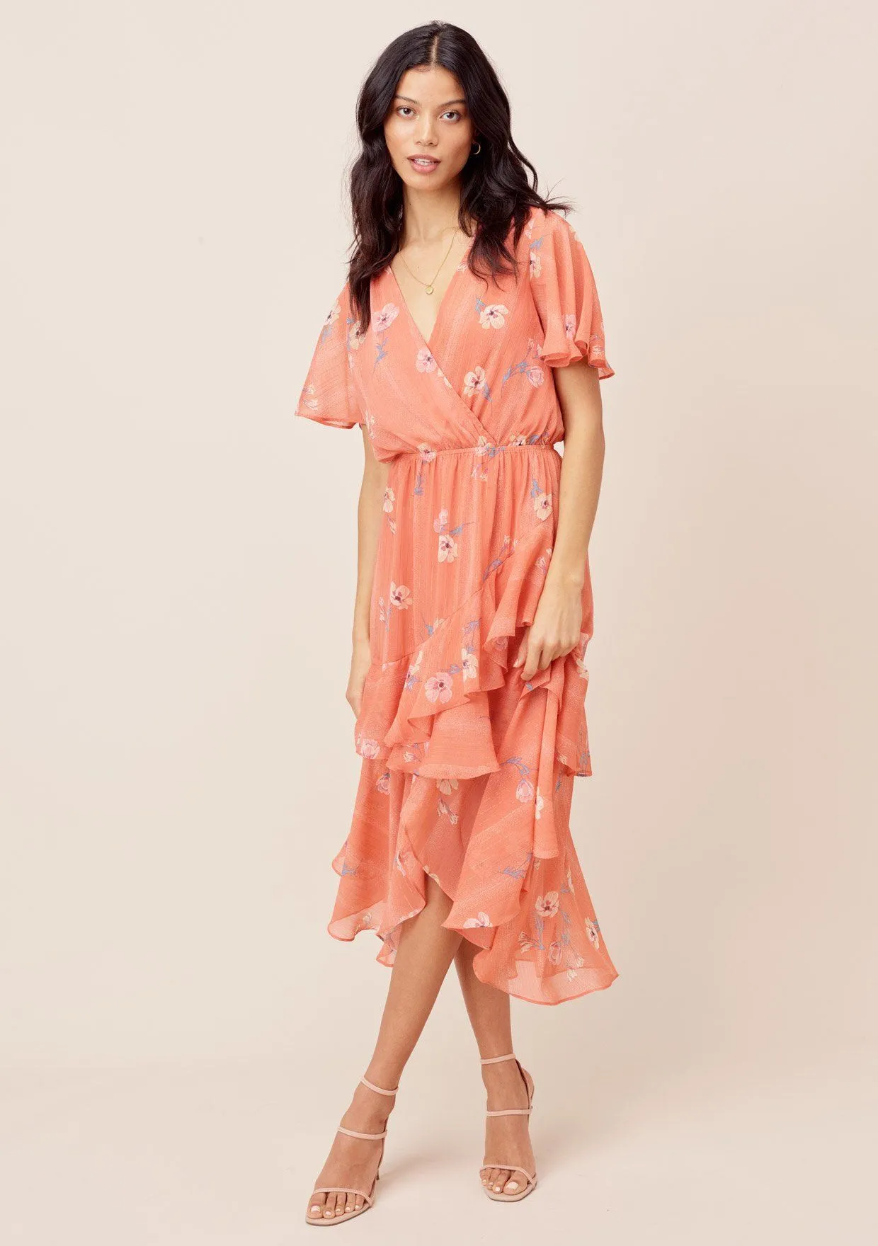 Miriam Floral Ruffled Dress