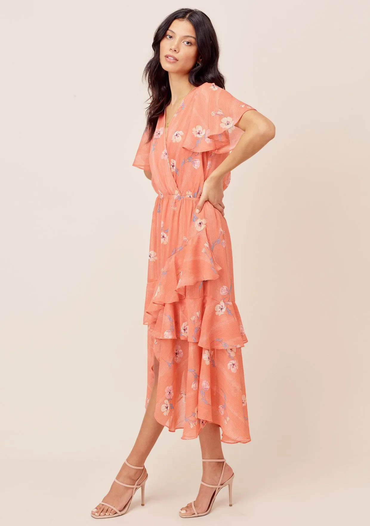 Miriam Floral Ruffled Dress