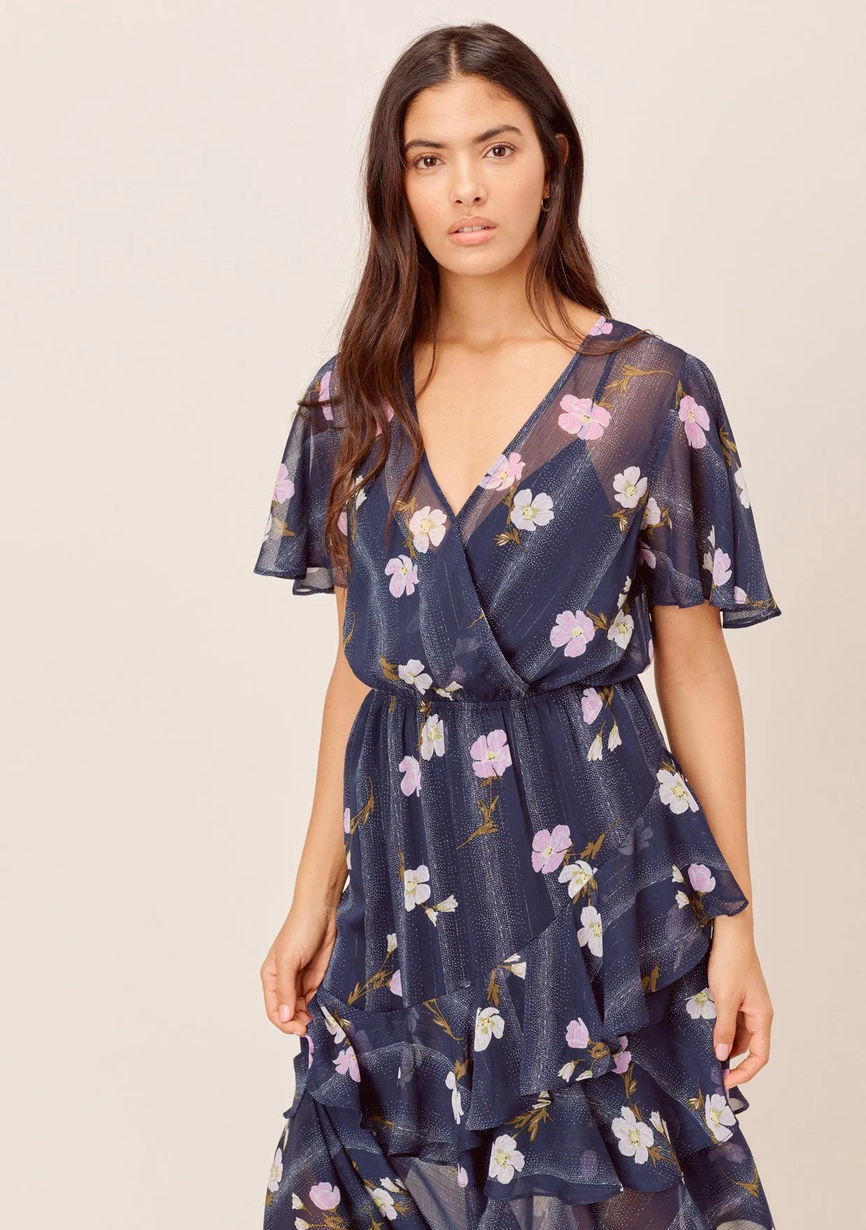 Miriam Floral Ruffled Dress