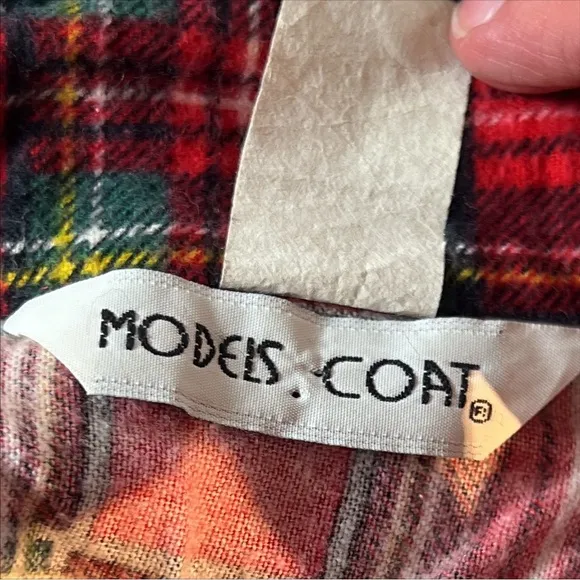 Models Coat Vintage Plaid Flannel Snap Front Housecoat Robe with Pockets…