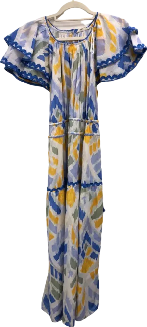 Monsoon Myla 100% Cotton Geometric Print Dress UK M