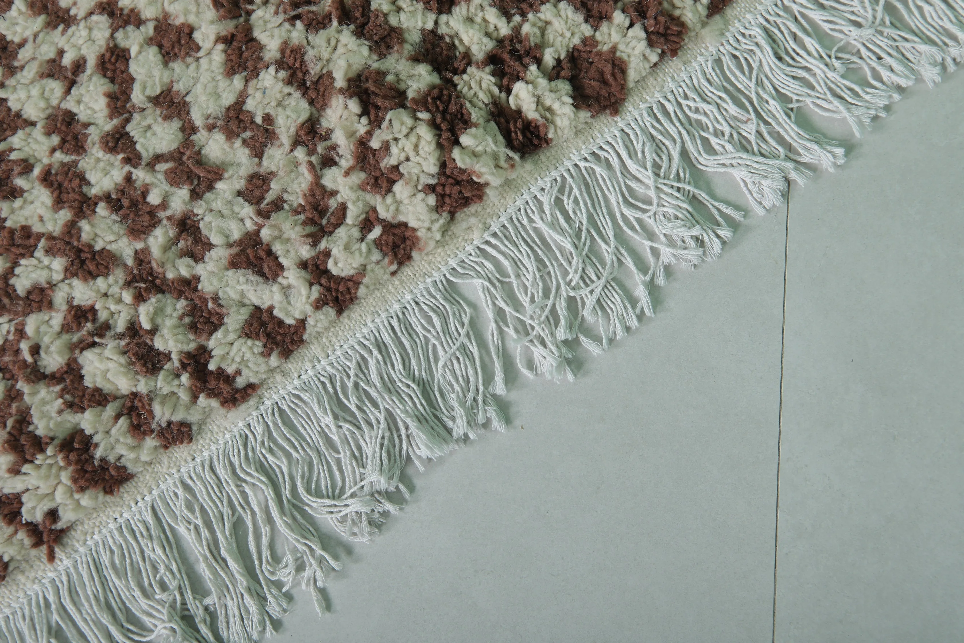 Moroccan Berber Rug 4.9 x 5 Ft - Vintage Wool Rug