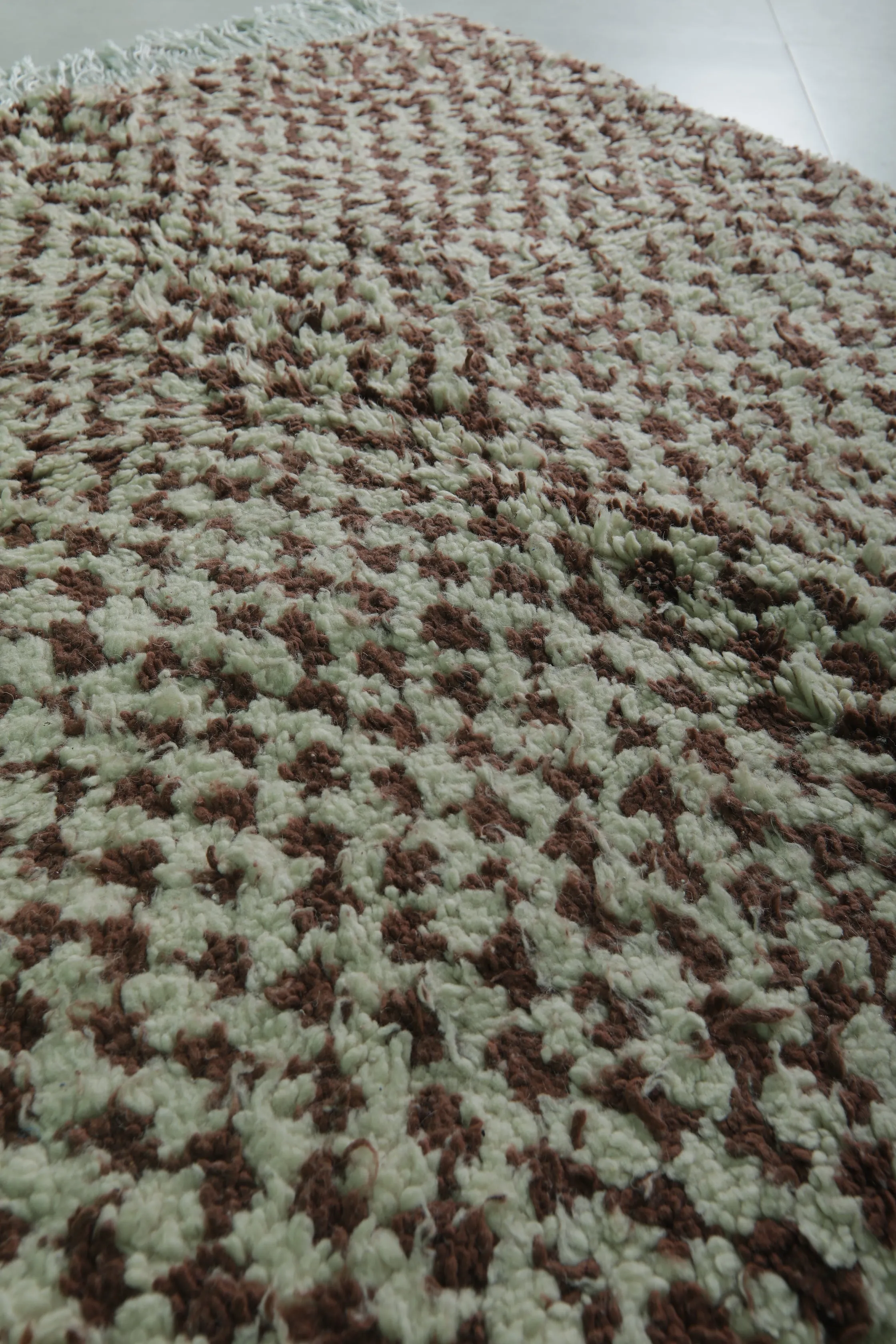 Moroccan Berber Rug 4.9 x 5 Ft - Vintage Wool Rug
