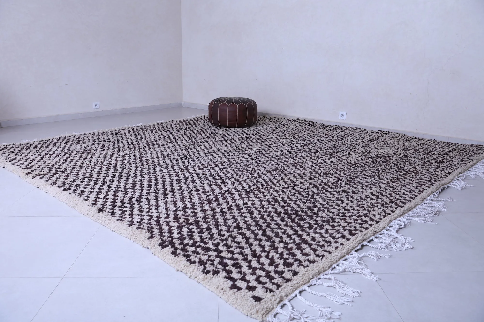 Moroccan checkered rug - Moroccan rug - Wool rug